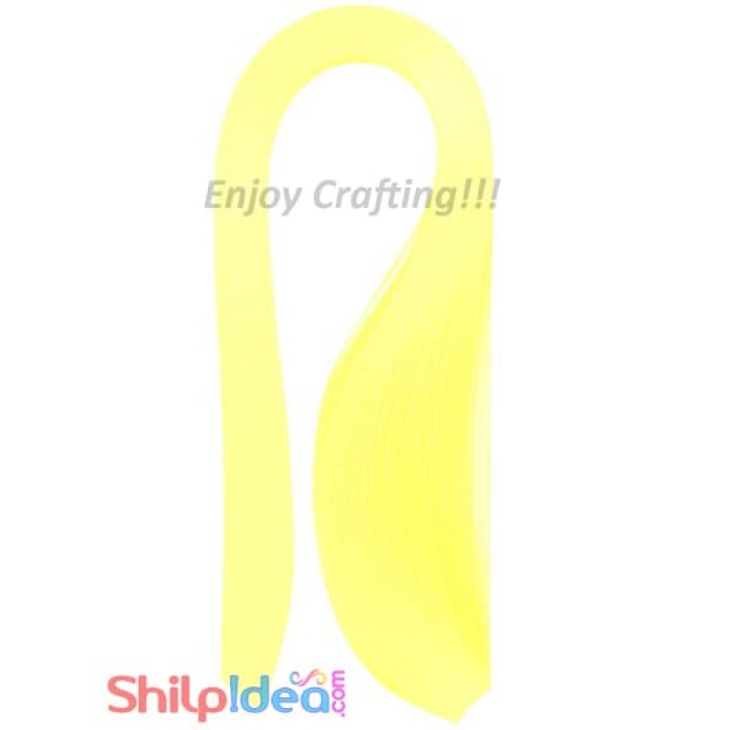 Quilling Paper Strips - Pale Yellow - 3mm